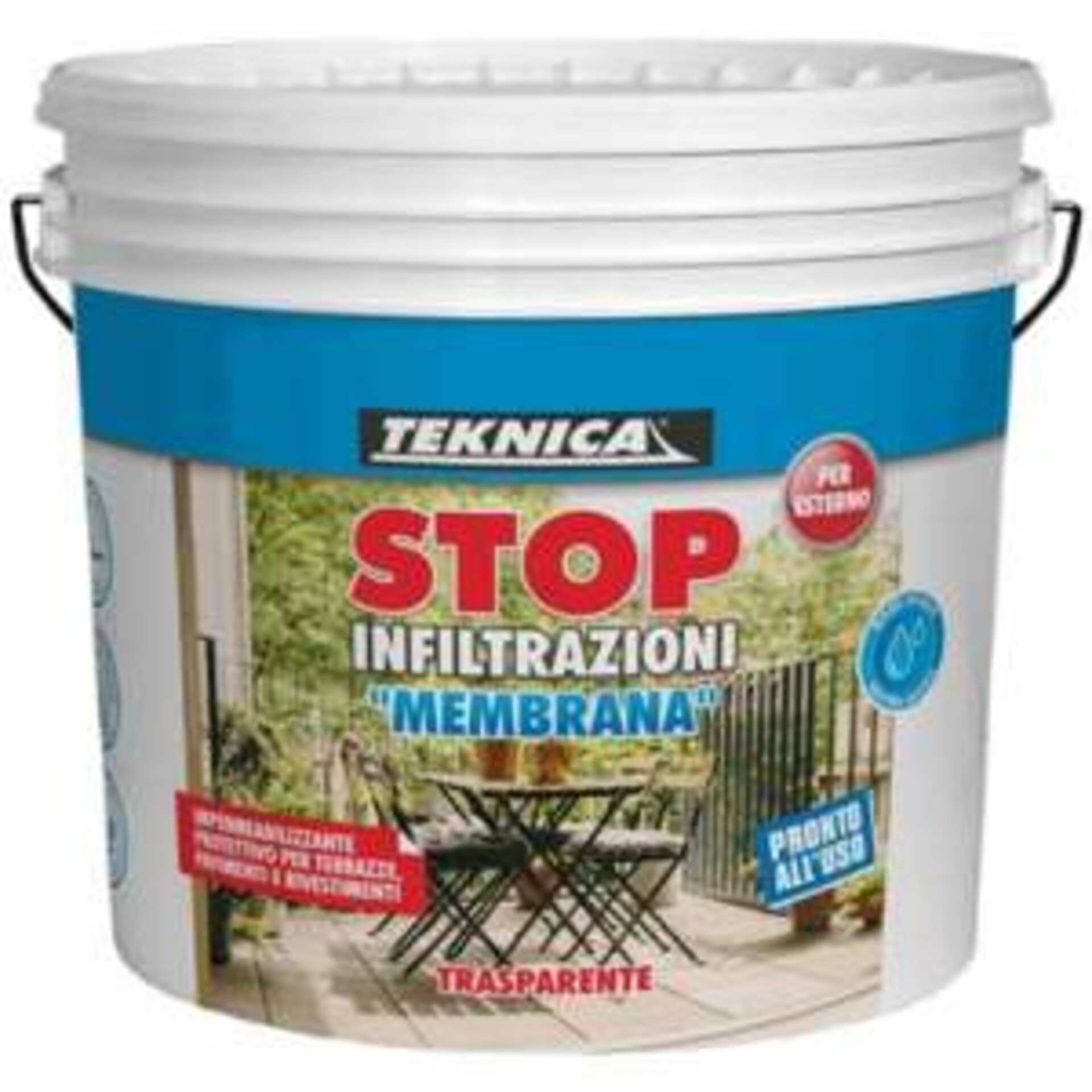 Stop Infiltrazioni – Membrana Impermeabilizzante Trasparente LT.10 Colorteknica Stop Infiltrazioni Membrana Trasparente LT.10