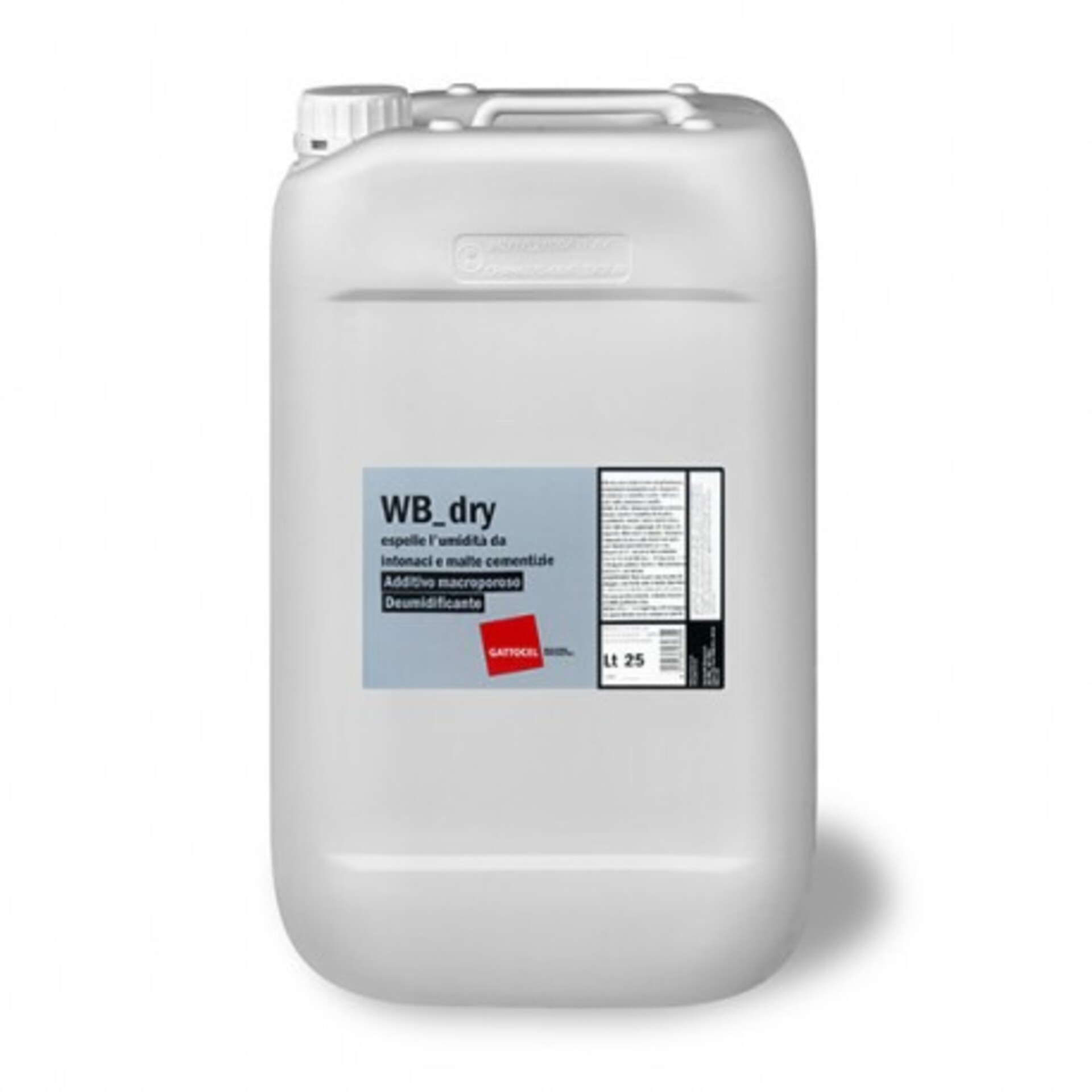 WB-dry Gattocel 25 Lt – Additivo Deumidificante Macroporoso per Intonaci e Malte GATTOCEL WBDRY-25L