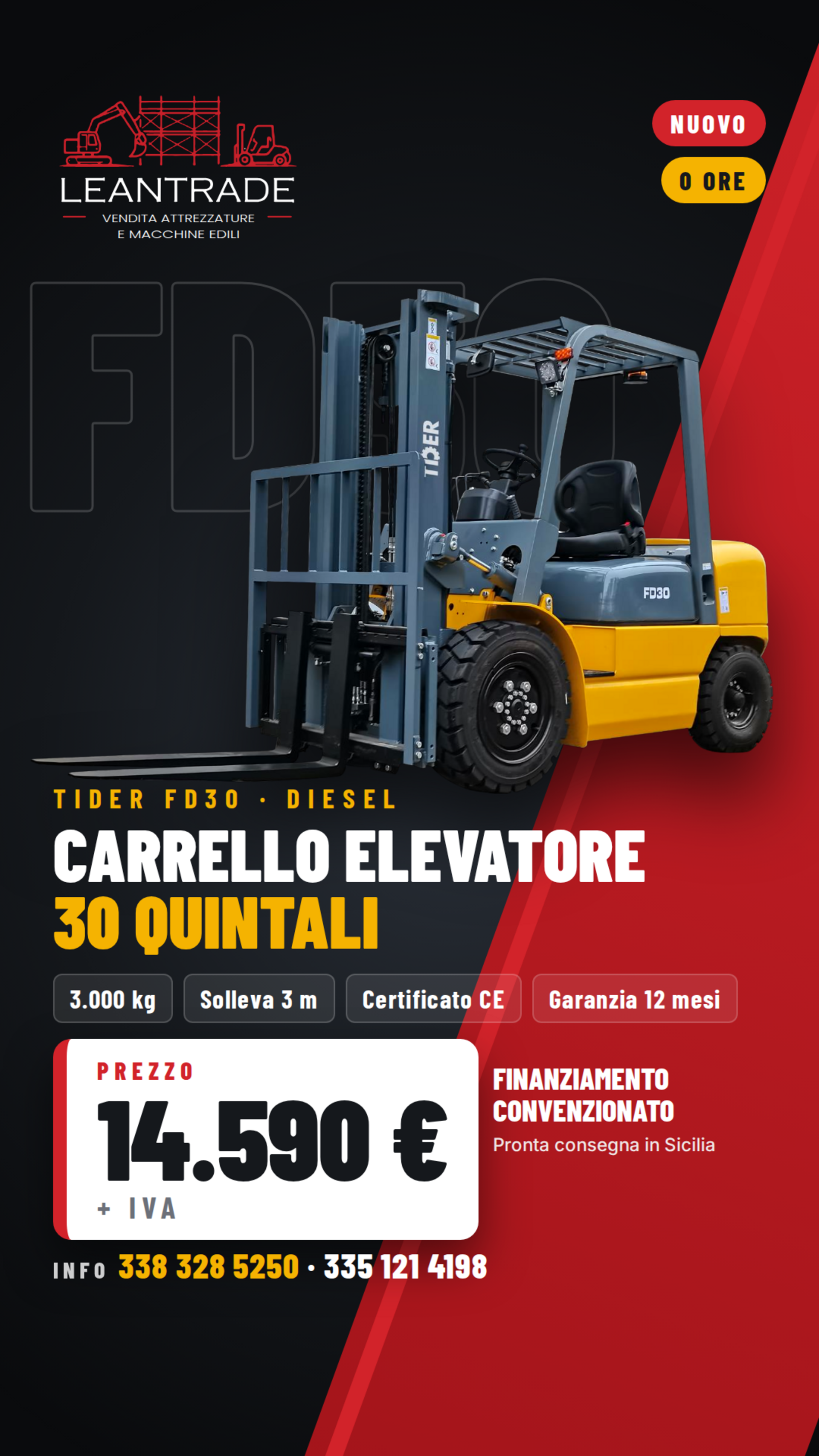 Carrello Elevatore TDER FD30