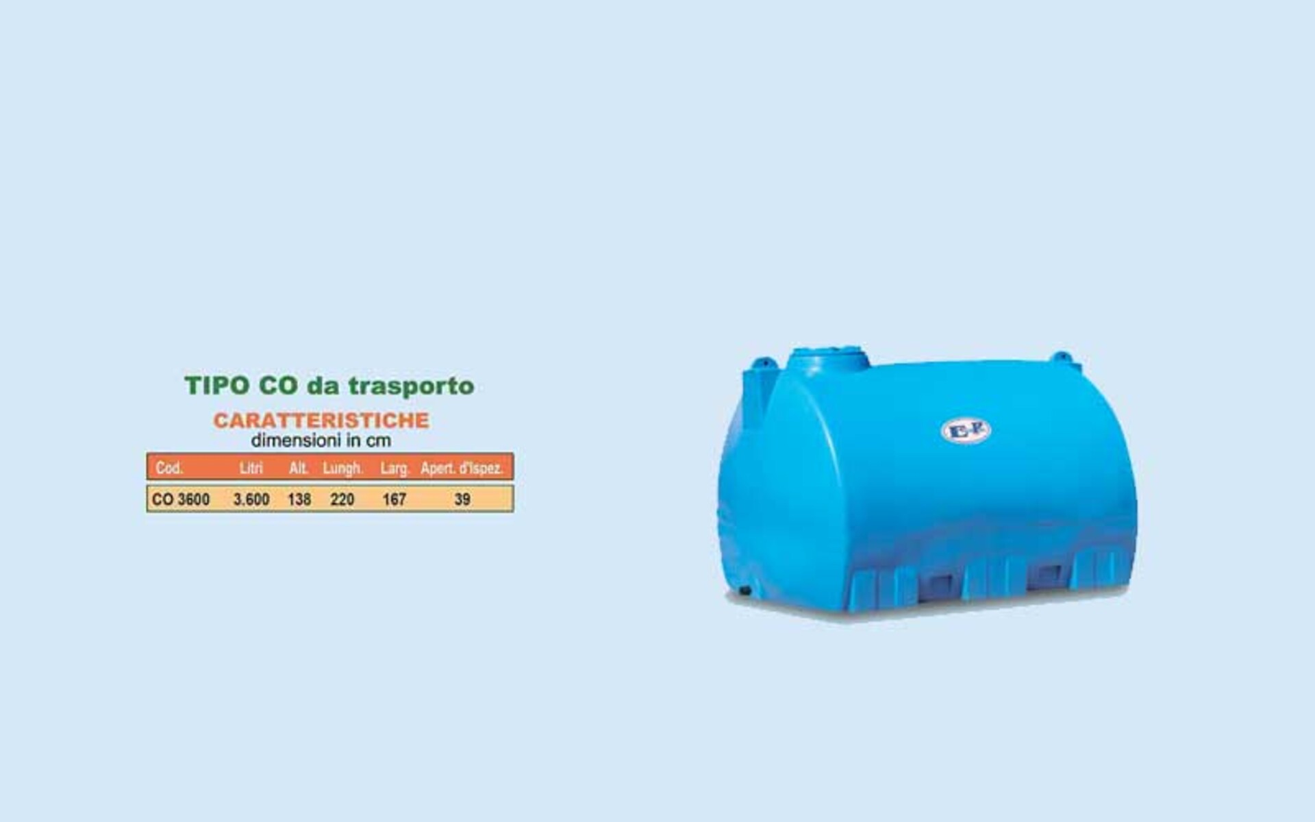 Contenitore Tipo CO da Trasporto ECOPOL Tipo Co Da Trasporto