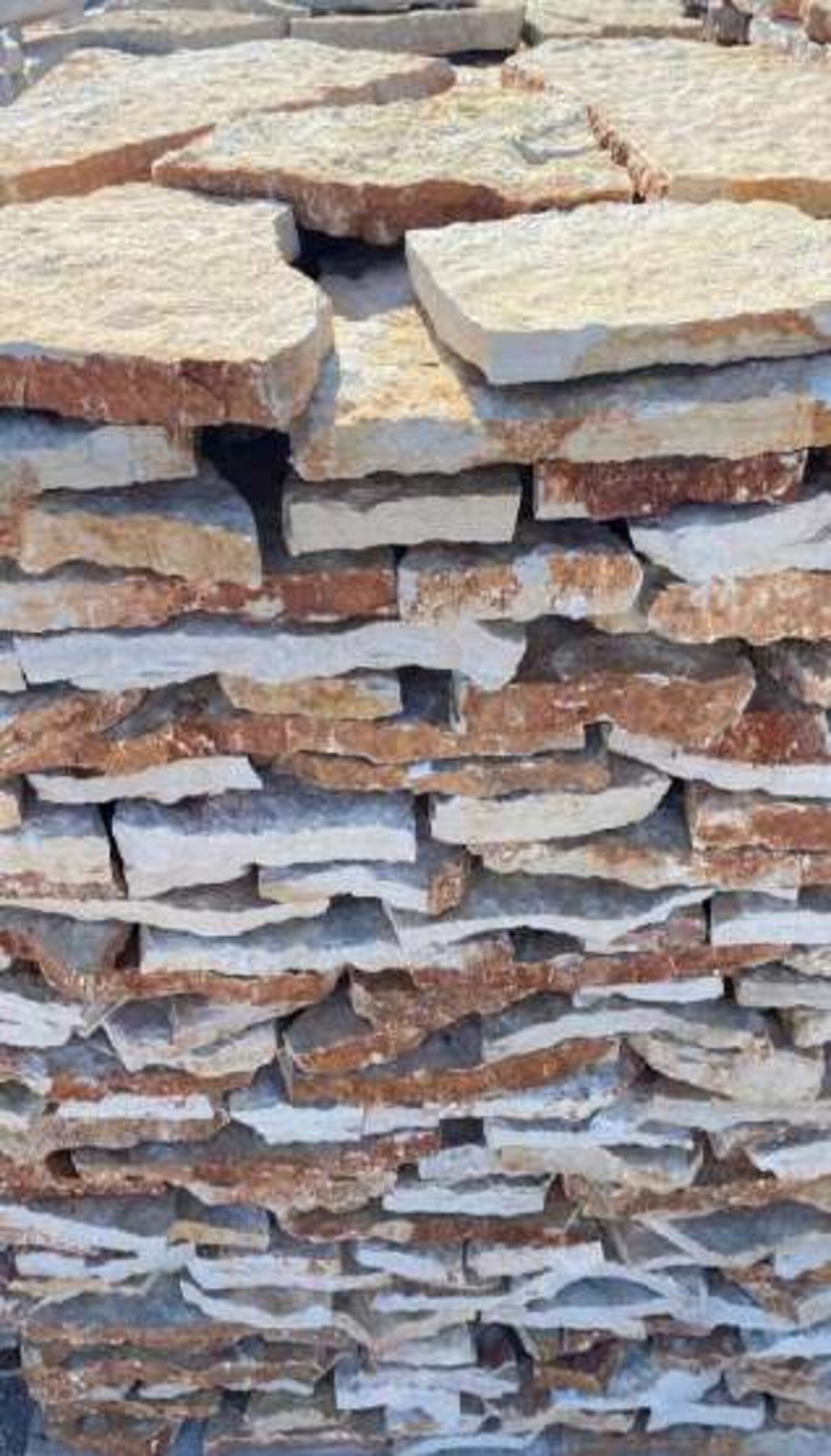 Scorza Grezza da Rivestimento e Pavimentazione Bifacciale spessore cm 2/4 Gjini Argjendi - Endi Pietra di Trani ART.008