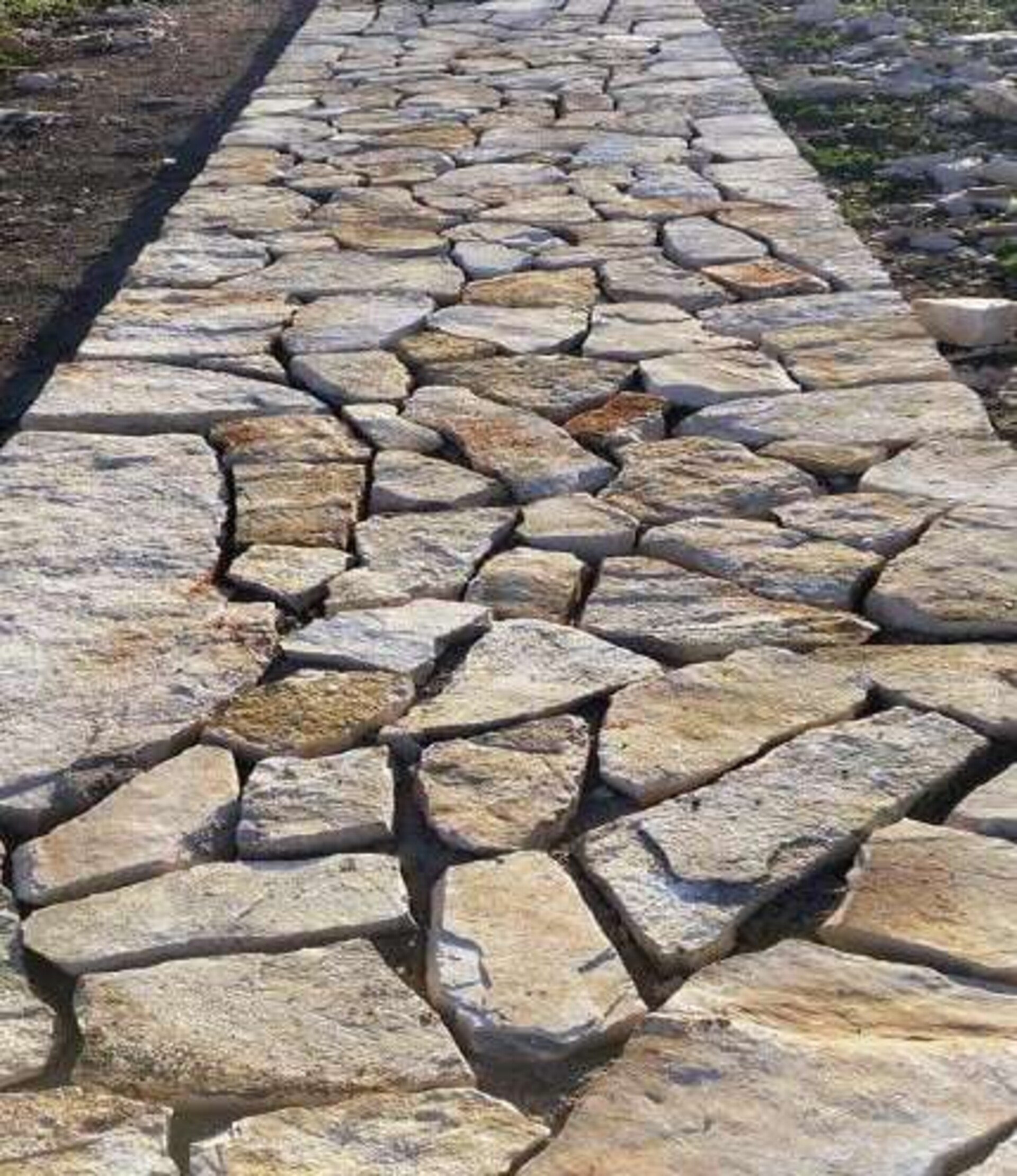 Piattoni in Pietra di Trani varie misure e spessore Gjini Argjendi - Endi Pietra di Trani ART.013