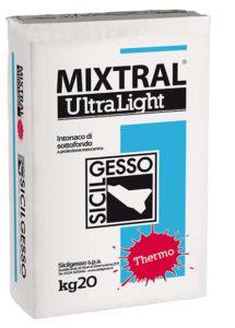 MIXTRAL ULTRALIGHT (THERMO) SICILGESSO Intonaco Termico di sottofondo a proiezione meccanica