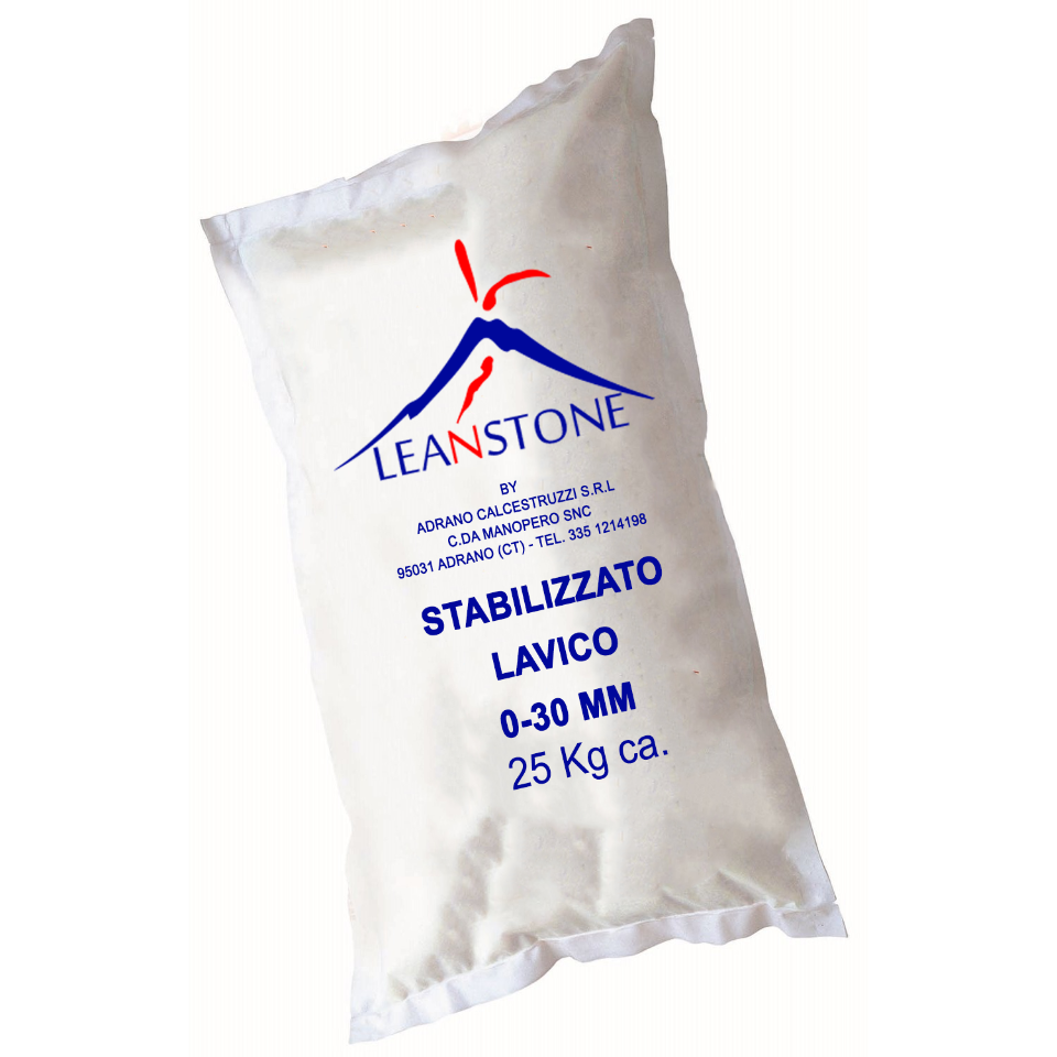 STABILIZZATO LAVICO 0-30MM LEANSTONE STABILIZZATO in sacchi da KG.25