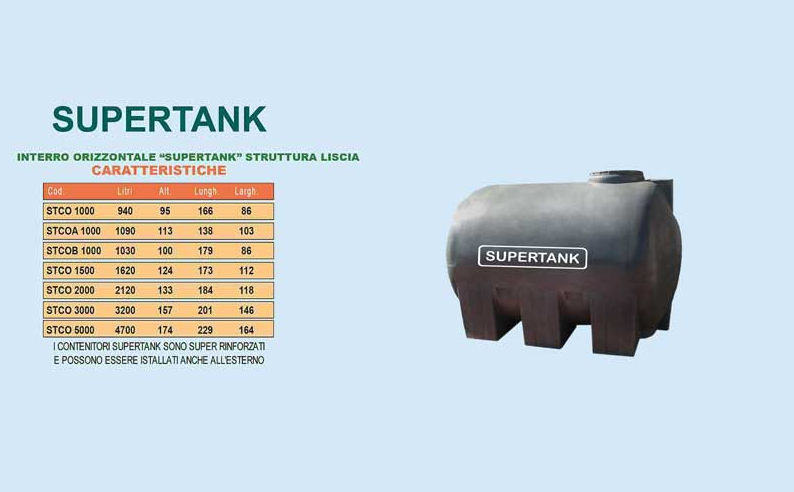VASCA IN POLIETILENE ECOPOL SUPERTANK