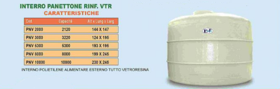 CONTENITORE DA INTERRO IN POLIETILENE ECOPOL PANETTONE RINF. VTR