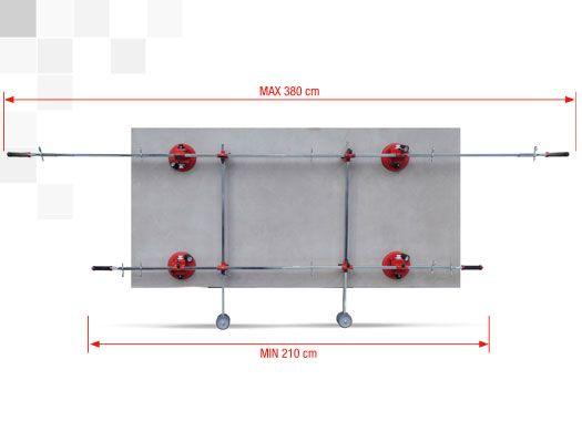 KIT DI MOVIMENTAZIONE PER GRANDI FORMATI MONTOLIT SUPERLIFT + RUOTE