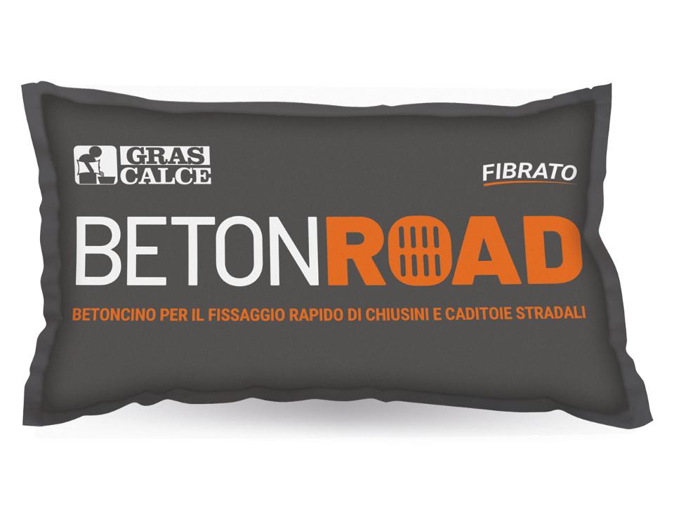 CALCESTRUZZO NERO TIPO ASFALTO PER CHIUSINI GRAS-CALCE BETONROAD FIBRATO
