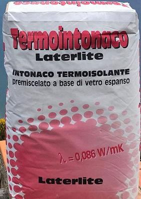 INTONACO TERMOISOLANTE LECA TERMOINTONACO LATERLITE