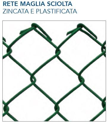 RETE MAGLIA SCIOLTA - ZINCATA E PLASTIFICATA