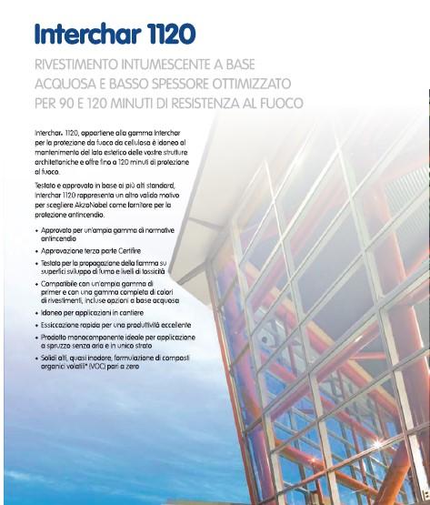 RIVESTIMENTO INTUMESCENTE A BASE ACQUOSA E BASSO SPESS. OTTIMIZZATO PER 90 E 120 MIN DI RESISTENZA