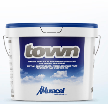 Town Pittura acrilica al quarzo idrorepellente per interni ed esterni