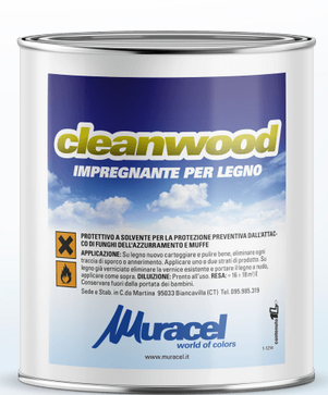 Eco Cleanwood Impregnante trasparente e colorato per legno idoneo per interni ed esterni