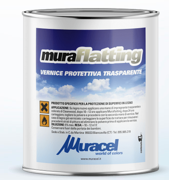 Eco Muraflatting Vernice ad acqua, trasparente brillante per interni ed esterni