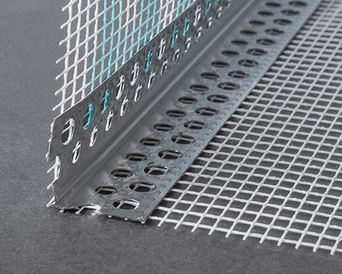 BARRA PARASPIGOLO FORATA IN ALLUMINIO CON RETE IN FIBRA DI VETRO