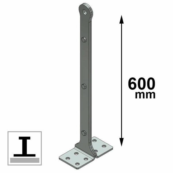 Palo estremità piano H 60 cm C.S.C.