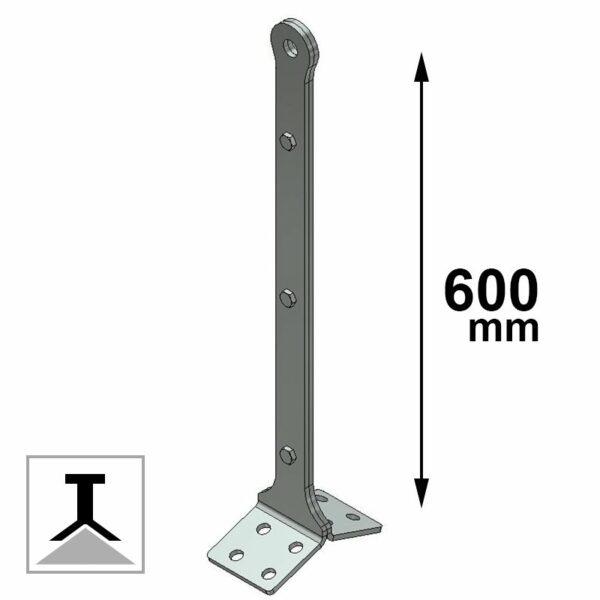 Palo estremità doppia H 60 CM C.S.C.