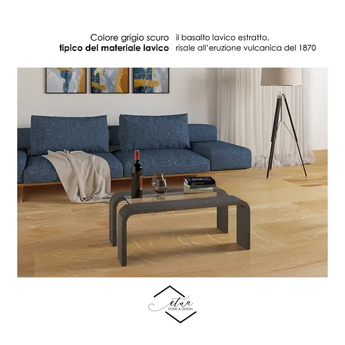 TAVOLINO IN PIETRA LAVICA U TABLE