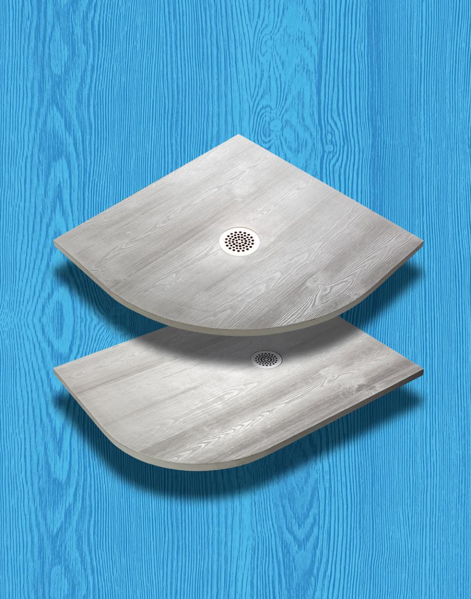 PIATTO DOCCIA Mythos semicircolare Thermodesign WOOD