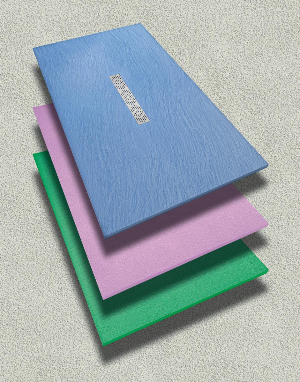 PIATTO DOCCIA FOCUS ARDESIA -ROCCIA -QUARZO NORMALE E BORDATO Thermodesign