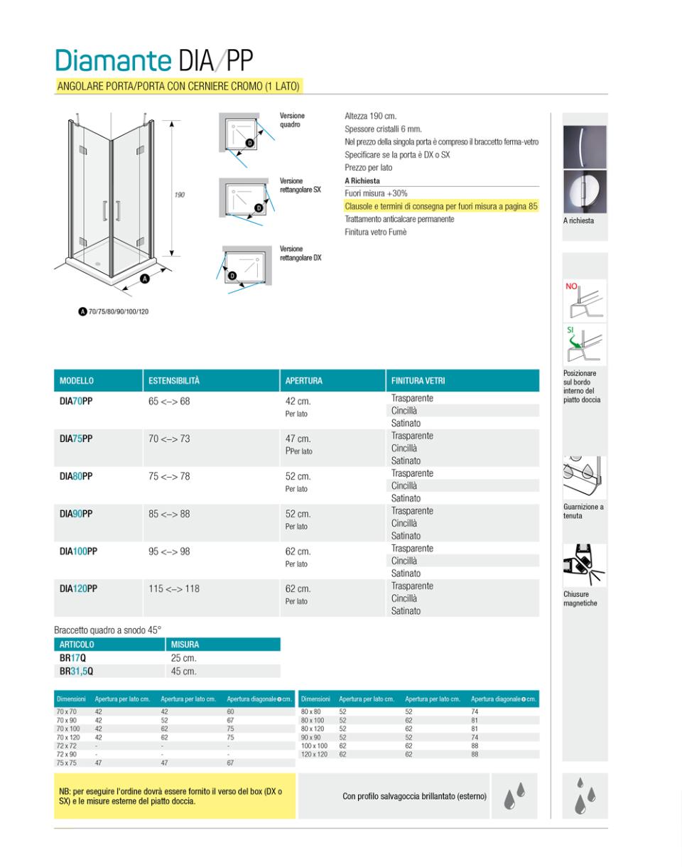 BOX DOCCIA DIAMANTE DIA-PP Thermodesign