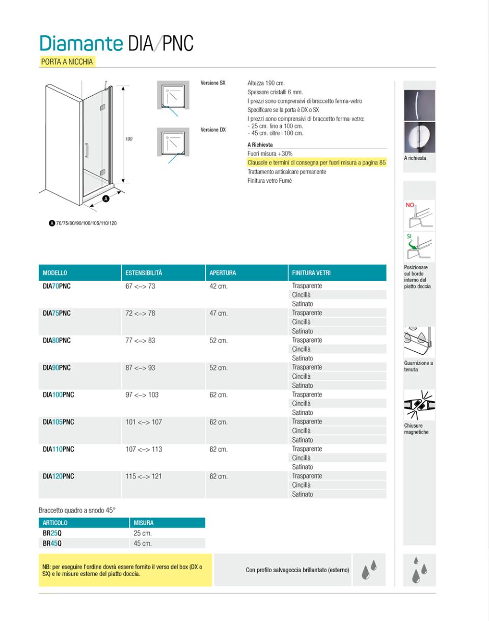 BOX DOCCIA DIAMANTE DIA-PNC Thermodesign