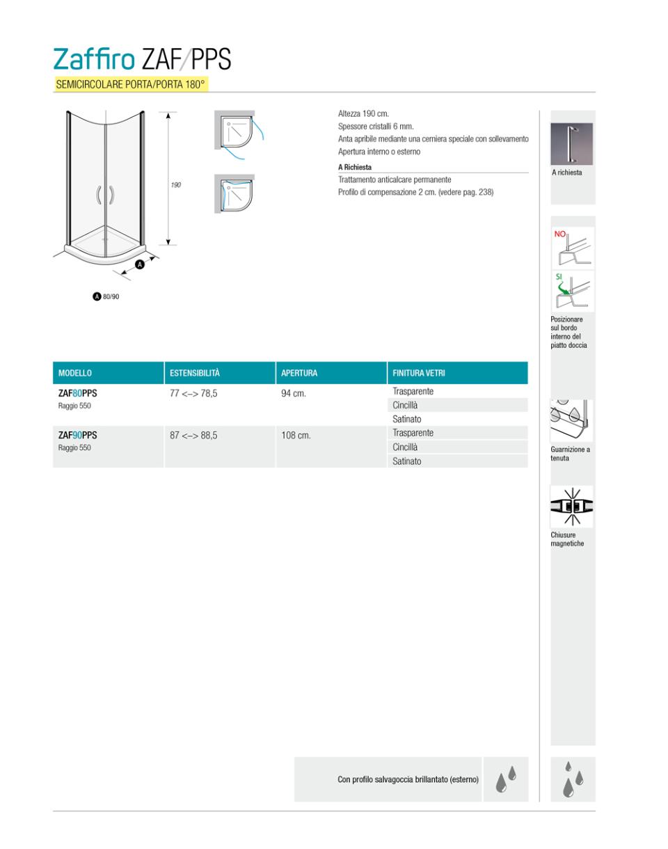 BOX DOCCIA ZAFFIRO ZAF-PPS Thermodesign