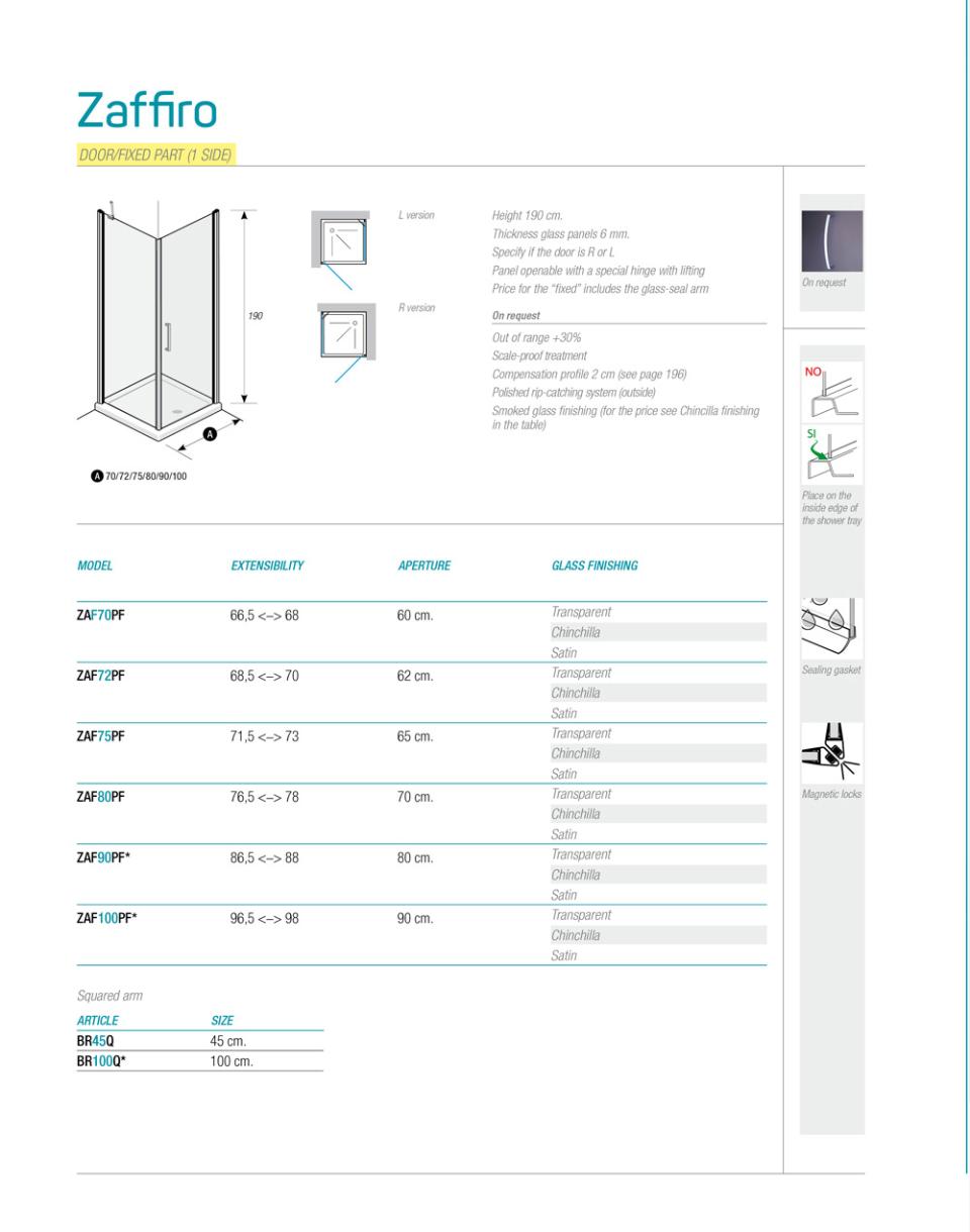 BOX DOCCIA ZAFFIRO ZAF-PF Thermodesign