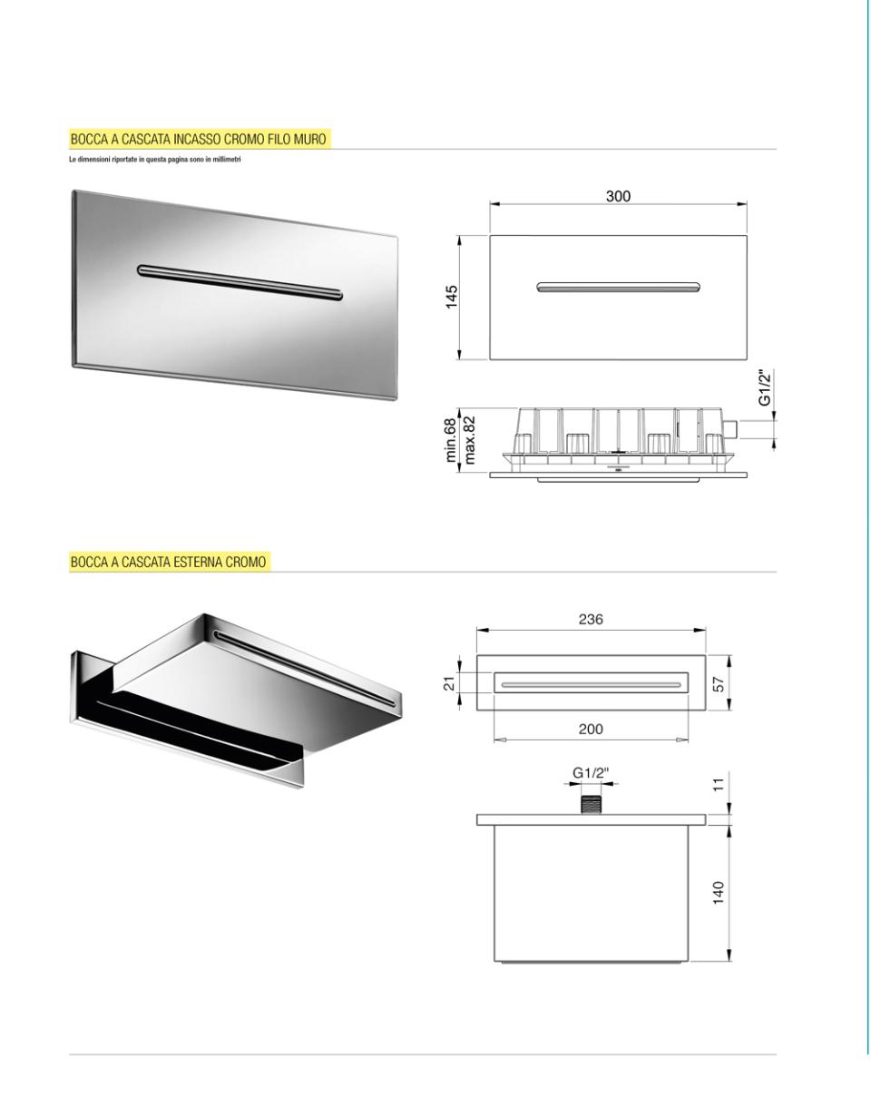 BOCCHE A CASCATA Thermodesign