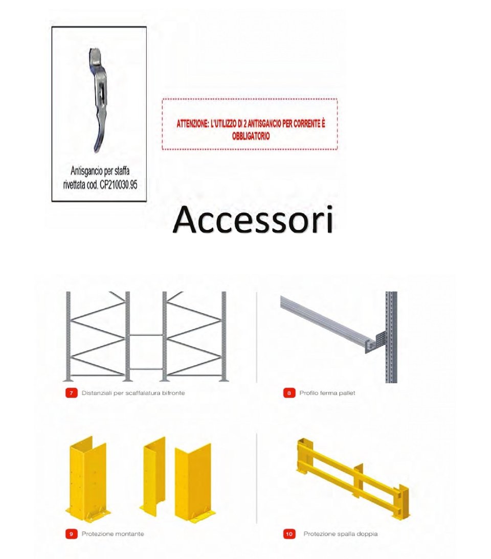 SCAFFALI METALLICI INDUSTRIALI ADRANO CALCESTRUZZI SRL COMPONIBILI