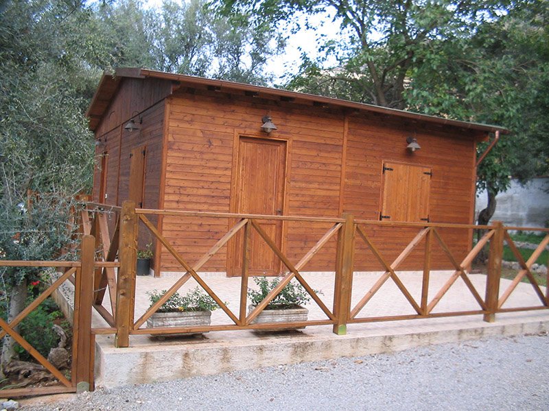 BUNGALOW IN LEGNO MOD. QUERCIA