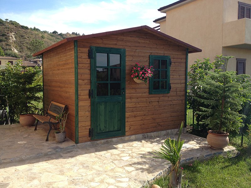 CASETTA DA GIARDINO IN LEGNO MOD. LAVANDA