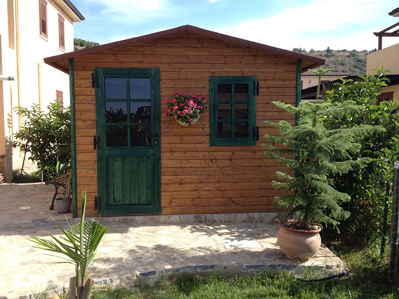 CASETTA DA GIARDINO IN LEGNO MOD. LAVANDA