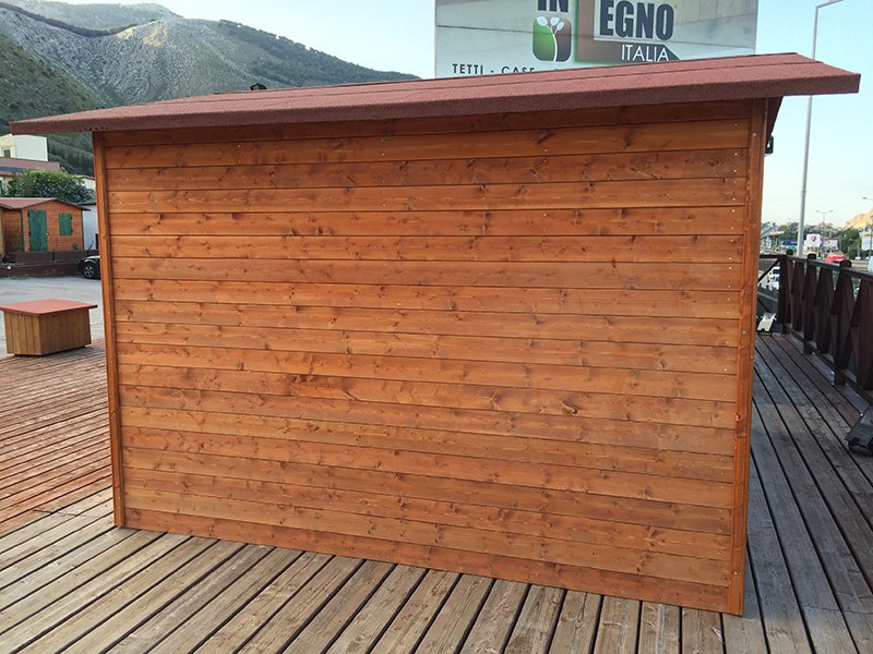 CASETTA PORTA ATTREZZI IN LEGNO MOD. MT. 3,00 X 4,00