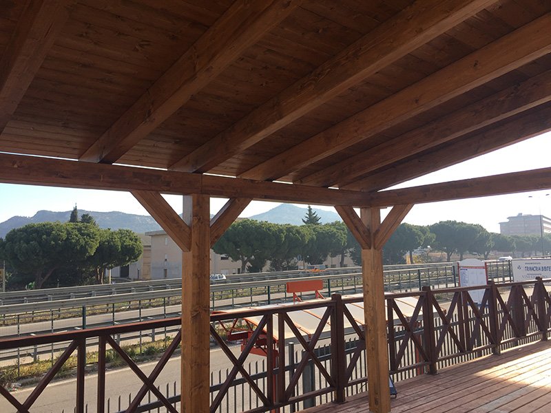 GAZEBO IN LEGNO MOD. 1 FALDA