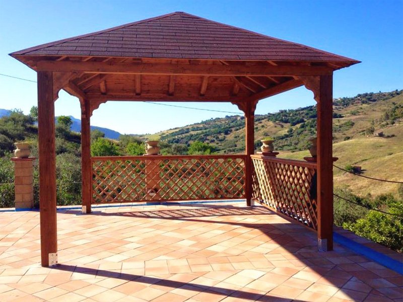 GAZEBO IN LEGNO MOD. 4 FALDE