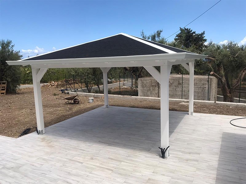 GAZEBO IN LEGNO MOD. 4 FALDE