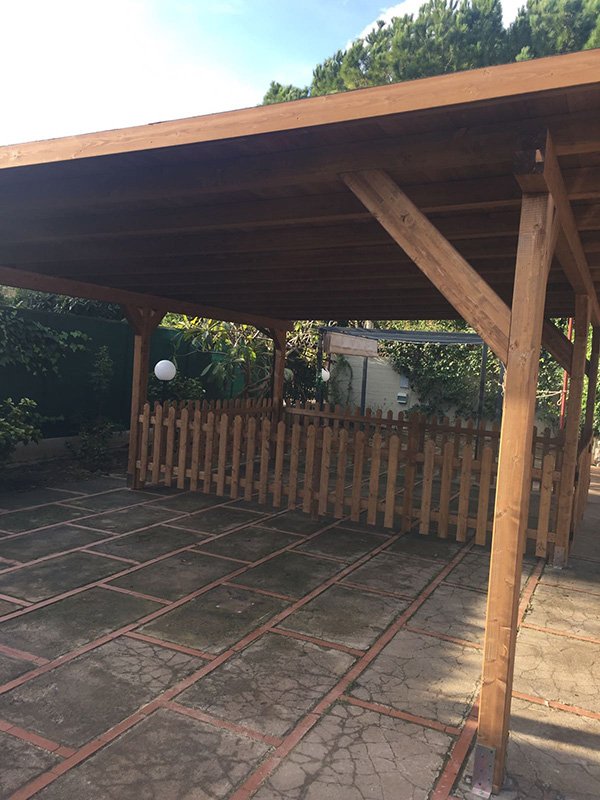 GAZEBO IN LEGNO MOD. BOX PER AUTO ESTERNO