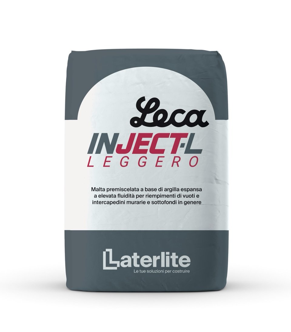 MALTA PREMISCELATA LEGGERA AD ALTE PRESTAZIONI LECA (LATERLITE) LECA INJECT-L LEGGERO