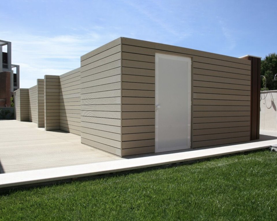 RIVESTIMENTO IN WPC SIGNOR VERDE MOD. PER FACCIATE