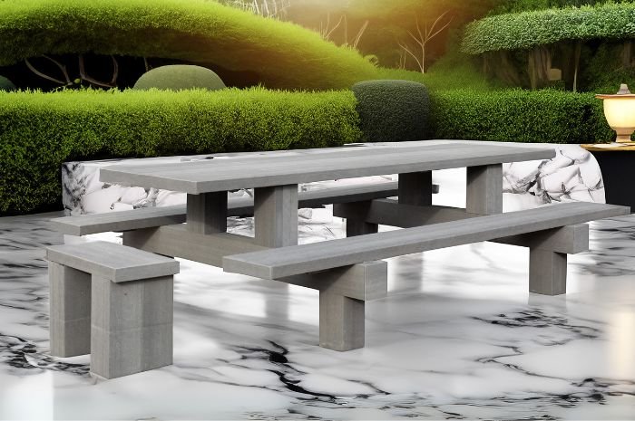 TAVOLO IN WPC ARREDO GIARDINO SIGNOR VERDE MOD. LUXURY