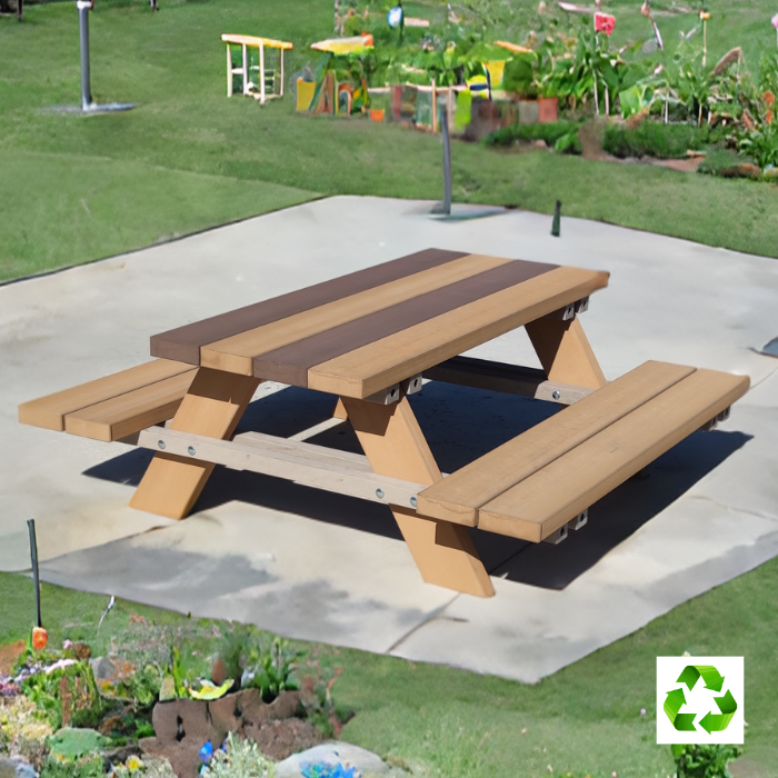 TAVOLO PIC-NIC IN LEGNO COMPOSITO SIGNOR VERDE MOD. BABY