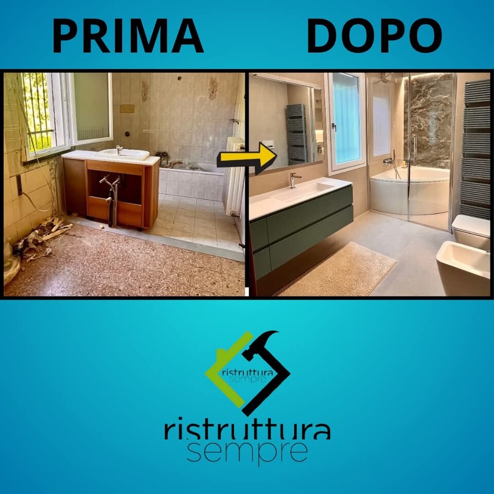 RISTRUTTURAZIONE BAGNO RISTRUTTURASEMPRE TRASFORMAZIONE DA VASCA A DOCCIA