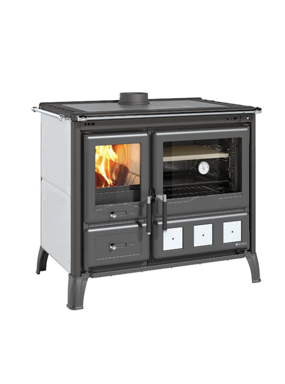 Stufa a Legna e cucina in VST la nordica GARDENIA XXL VST CERAMICA