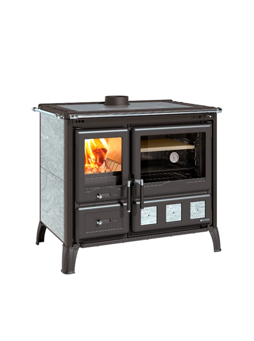 Stufa a Legna e cucina in VST la nordica GARDENIA XXL VST PETRA