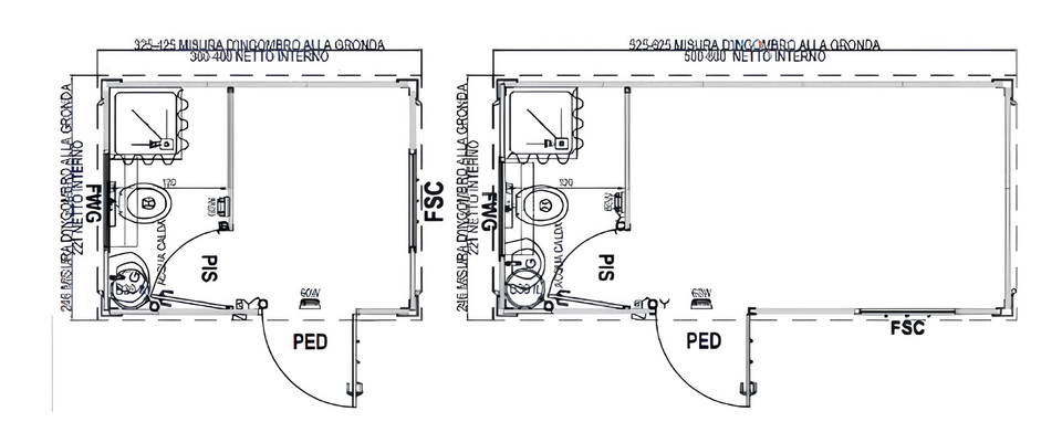 MONOBLOCCO PREFABBRICATO Serie SAPIC LARGE SL1
