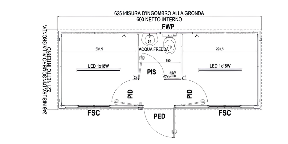 MONOBLOCCO PREFABBRICATO Serie SAPIC SL2