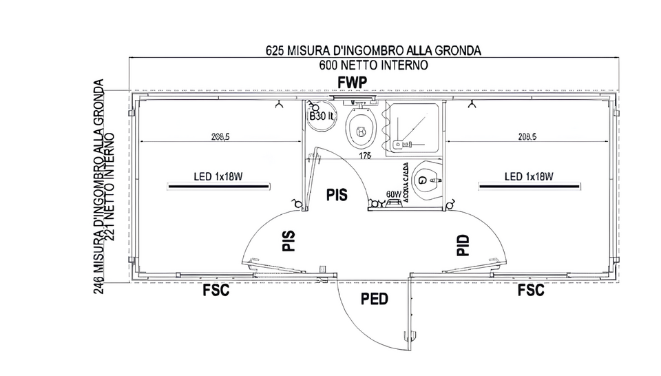 MONOBLOCCO PREFABBRICATO Serie SAPIC LARGE SL2