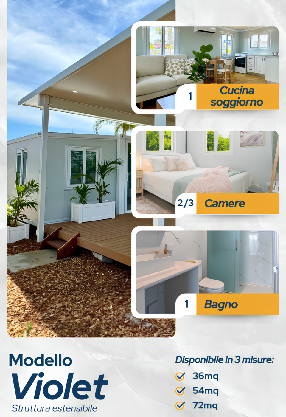 Casa Prefabbricata Estensibile l2house VIOLET