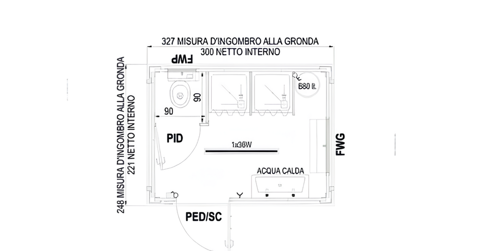 Monoblocchi Servizi Prefabbricati l2house Serie SR